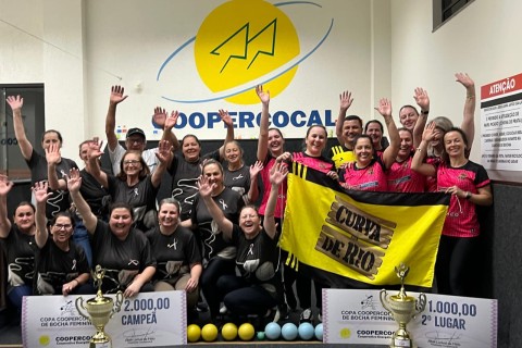 Entre Bolas e Linhas conquista a 1ª Copa Feminina de Bocha da Coopercocal